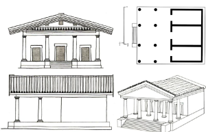 پلان و نمای معبد اتروسکی